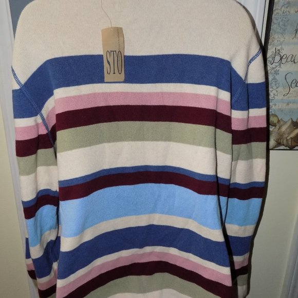 Susquehanna Trail Outfitters Striped Sweater Size XL Women's NEW - Picture 3 of 3